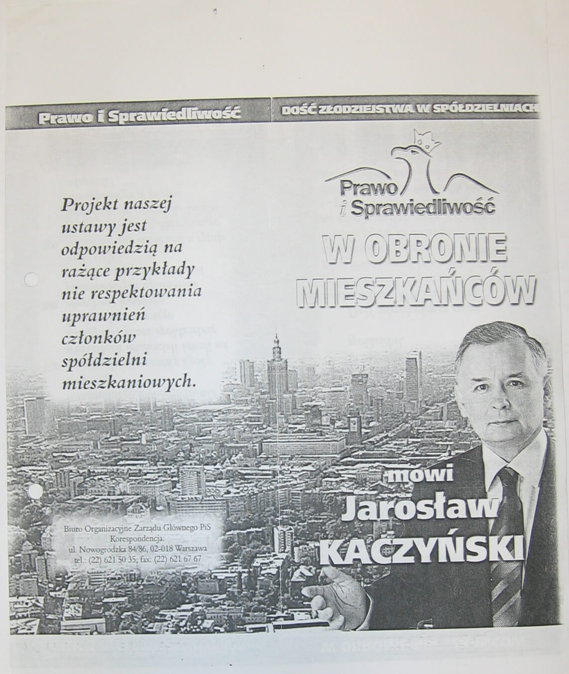 Jarosław Kaczyński niedotrzymane obietnice wyborcze