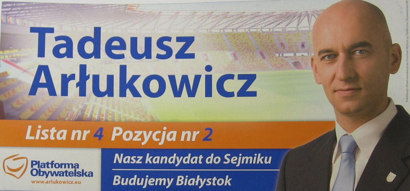 Ulotka wyborcza Tadeusza Arłukowicza z PO