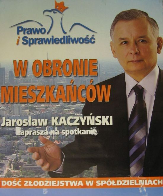 Plakat wyborczy Jarosława Kaczyńskiego