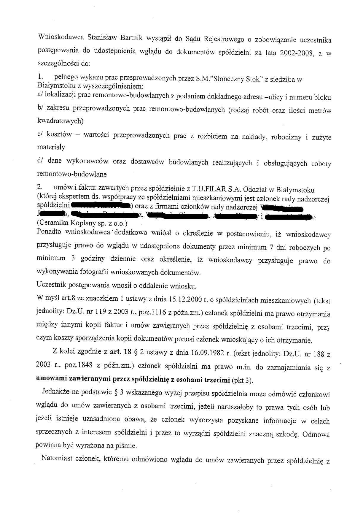 Postanowienie KRS3541/08/427